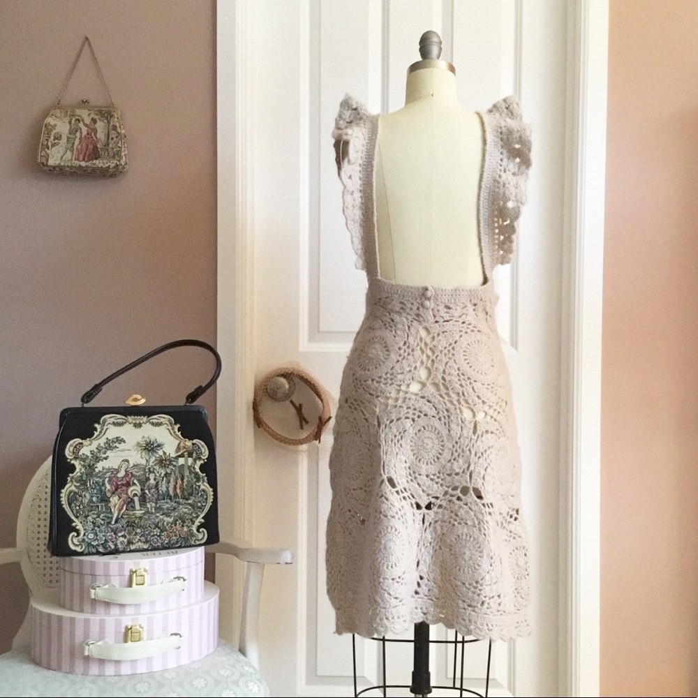 Vintage winter jumber crochet dress - Picture 5 of 8